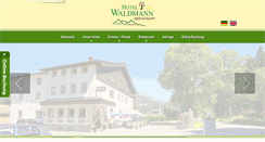 Desktop Screenshot of hotel-waldmann.de